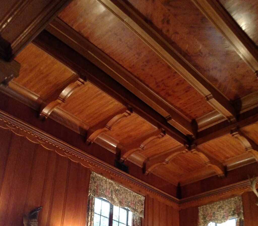 Interior Wood Ceiling and Wall Staining